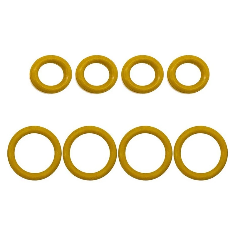 

For Ford 7.3L 1994-2003 Powerstroke Turbo Pedestal Yellow O-Ring Gaskets F4TZ-6N653-A F4TZ-6N653-B 8Pcs