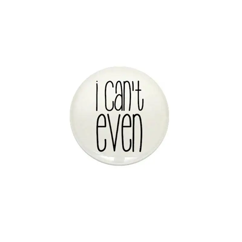 

Мини-брошь «Я даже не могу», мультяшная творческая бижутерия для одежды, Женская пуговица, подарок, булавка на лацкан