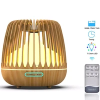500ml aroma essential oil diffuser ultrasonic air humidifier wood grain 7 color changing led light cool mist difusor for home