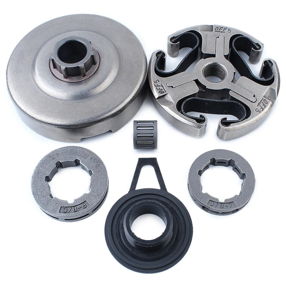 

Chainsaw Parts Clutch Drum Assembly Garden Tools Parts Needle Bearing Replaces Sprocket Rim Worm Gear Brand New