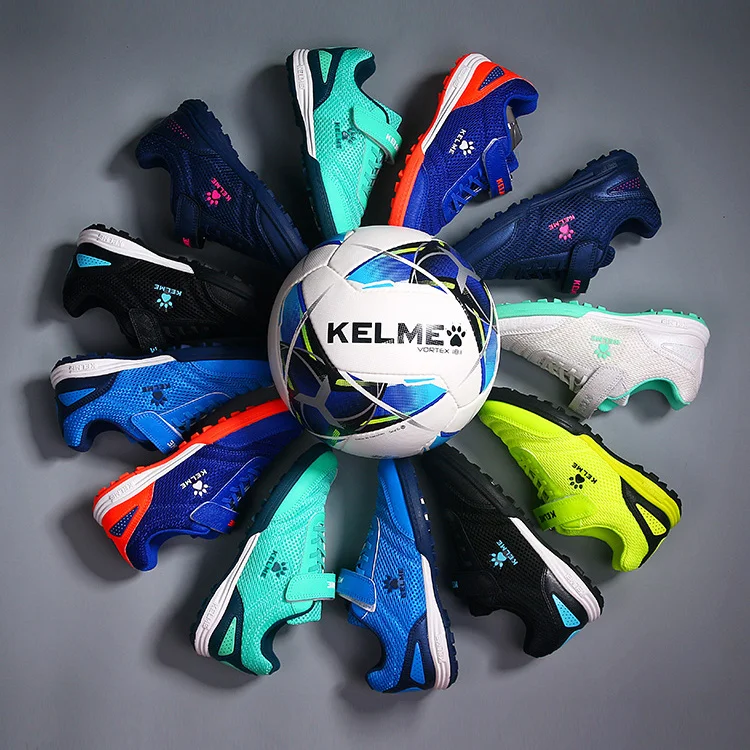 KELME TF Soccer Shoes Girl's Football Training Shoes Professional Sneakers Comfortable Non-slip Outdoor Boy's Sneakers 6873003