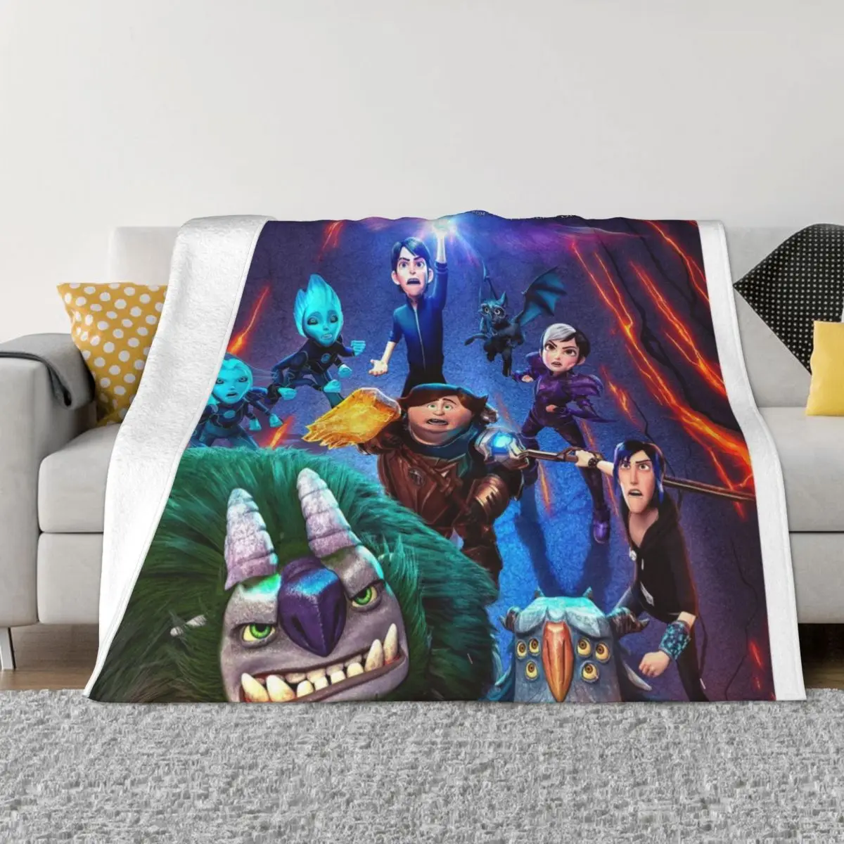 Накидное одеяло trollhunting пушистое декоративные одеяла для дивана пушистые мягкие