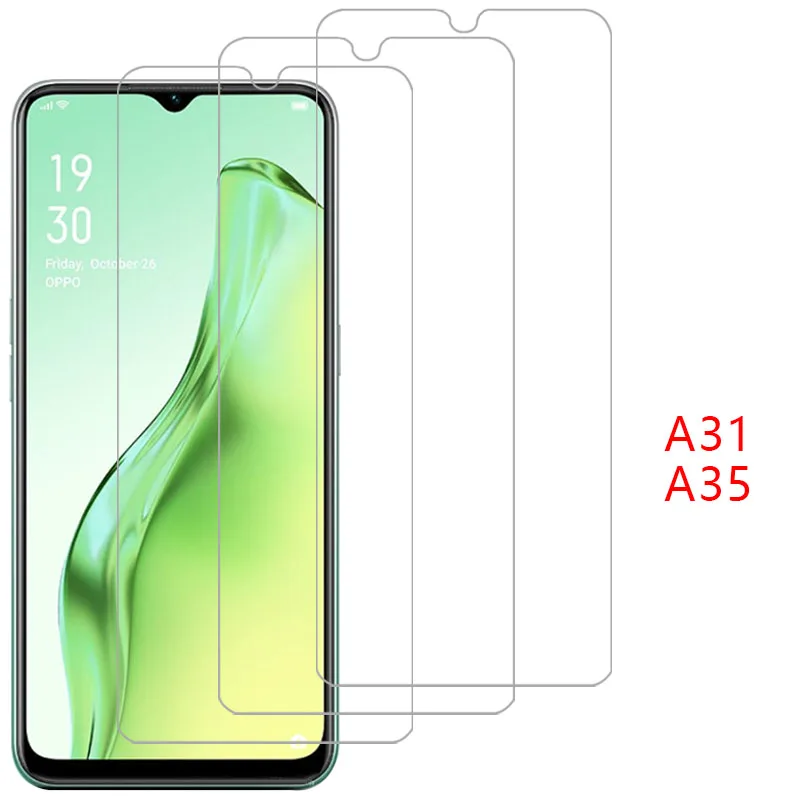 Защита экрана для oppo a31 a35 защитное закаленное стекло на oppoa31 oppoa35 a 31 35 31a 35a пленка