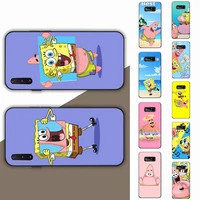 bandai spongebob patrick star phone case for samsung note 5 7 8 9 10 20 pro plus lite ultra a21 12 72