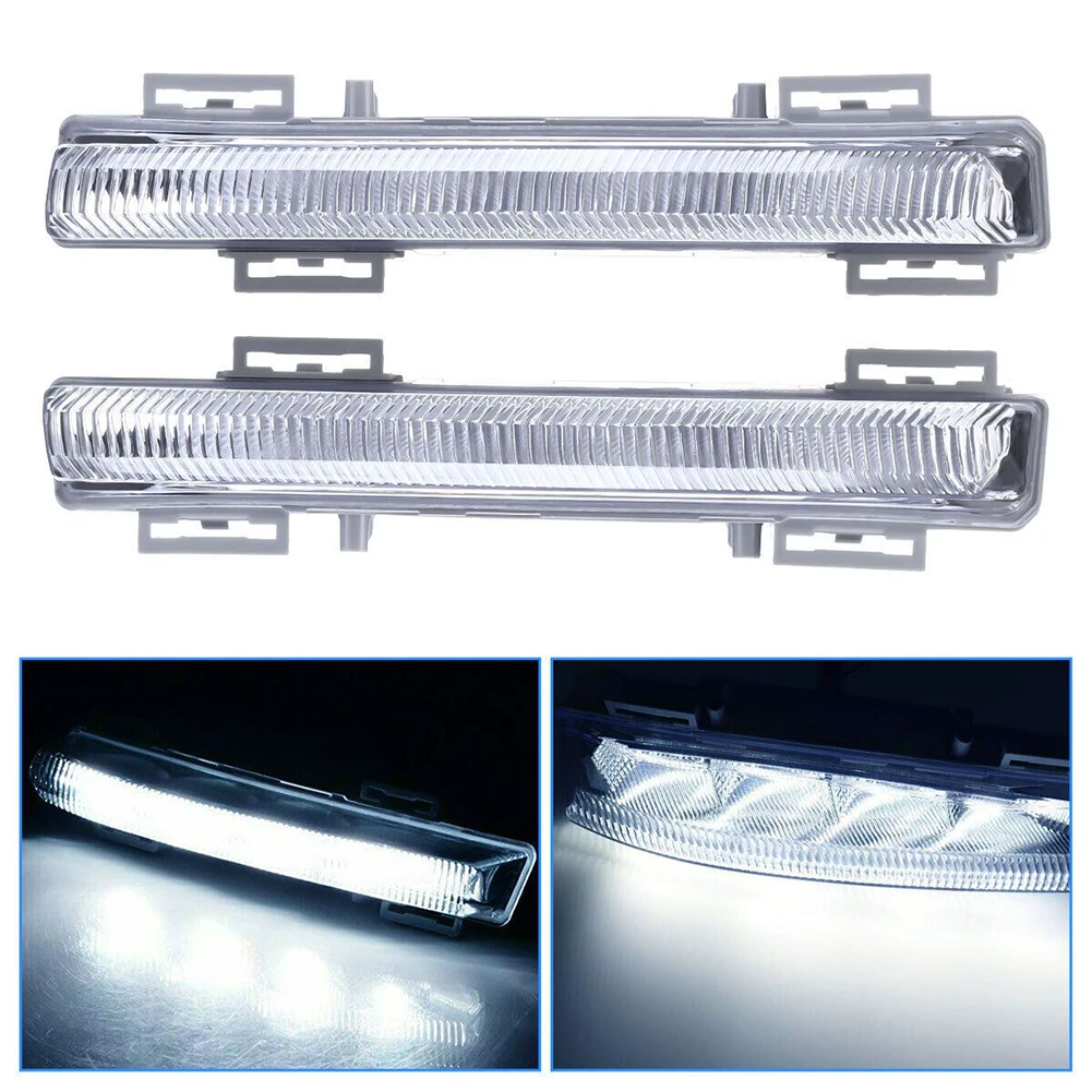 

1 Pair LED Anti Fog Daytime Running Light Fog Bulbs For Benz C E SLK Calss A207 C204 C207 W204 W212 S204 S212 R172 2007-2015