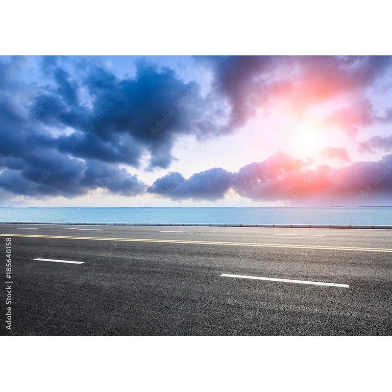 SHENGYONGBAO Highway Nature Scenery Photography Backdrops Travel Landscape Photo Backgrounds Studio Props GLL-04