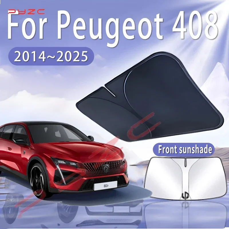 Фото Солнцезащитный козырек для автомобиля Peugeot 408 Dongfeng Fukang ES600 2014~2025, на лобовое стекло, теплоизоляционный, летний, автоаксессуар №1