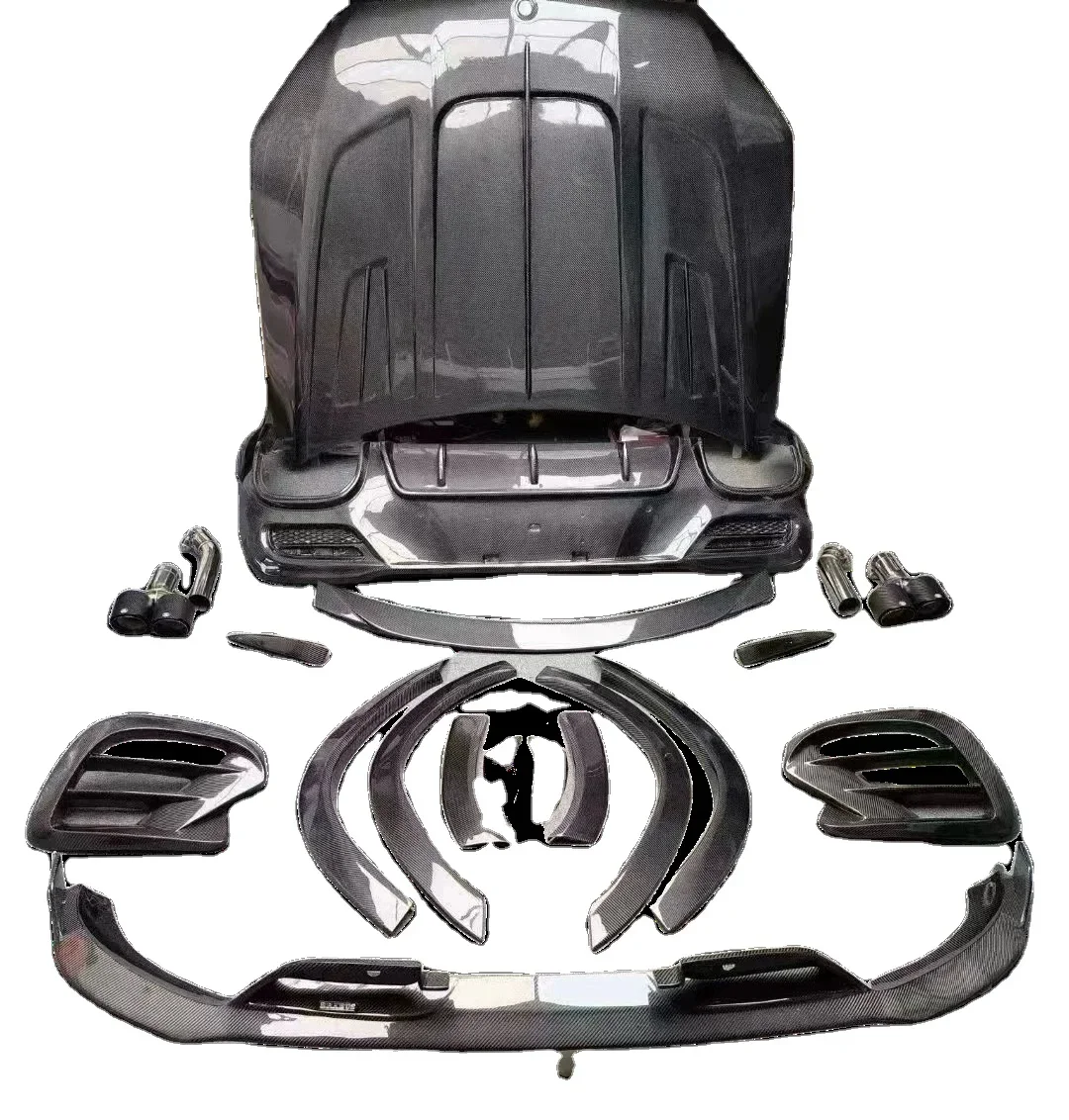 Комплект кузова Brabu s Style из углеродного волокна для Mercedes Benz GLE450 GLE53 GLE63 Coupe SUV