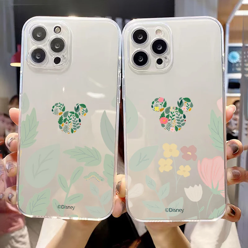 Чехол для телефона iPhone 13 12 11 Pro MAX Mini 6 6S 7 8 Plus X XR XS SE 2020 Микки и Минни Маус MIQI аниме