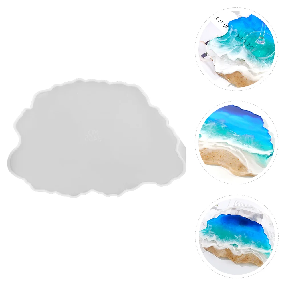 

Molds Resin Trayplate Mold Making Geode Serving Coaster Diy Silicone Casting Irregular Agate Faux Storage Mould Coasters Jewelry