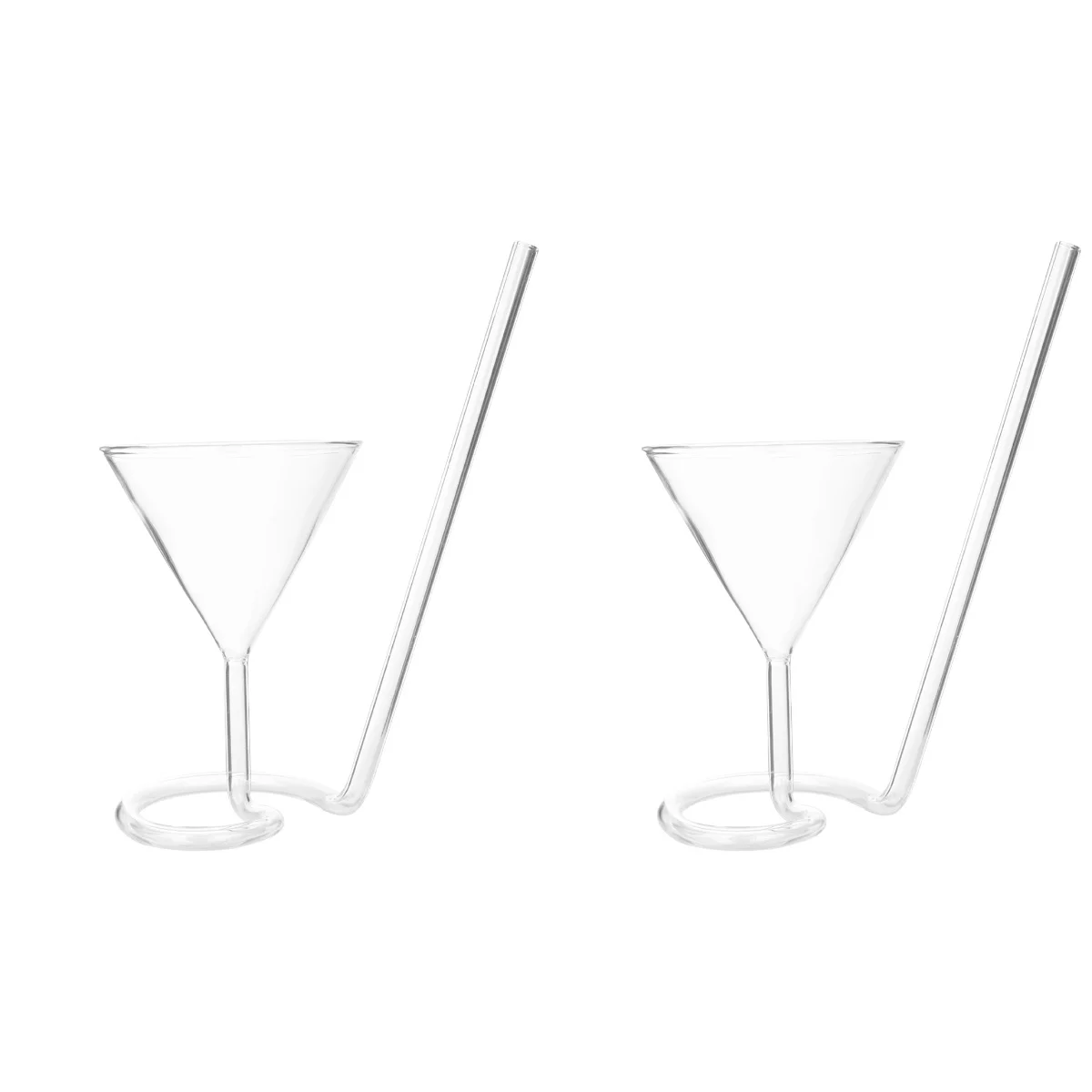 

Glasses Cup Cocktail Goblet Straw Martini Champagne Creative Clear Wedding Flute Red Beverage Spiral Whiskey Cocktails Decanter