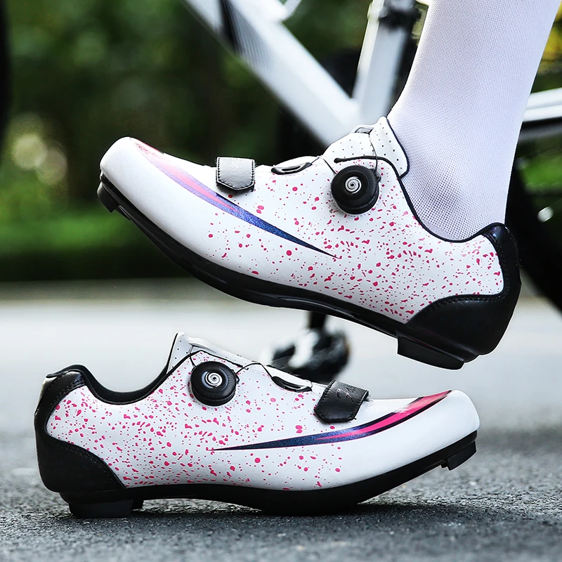 

New Arrival Cycling Shoes Men Lightweight Self-locking Road Bike Cycling Shoes Non-slip Mtb Bike Shoes SPD Racing Flat Shoes