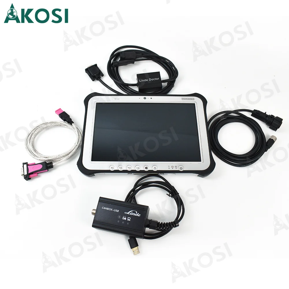 Диагностический кабель для вилочного погрузчика Linde Canbox USB и FZ G1 tablet