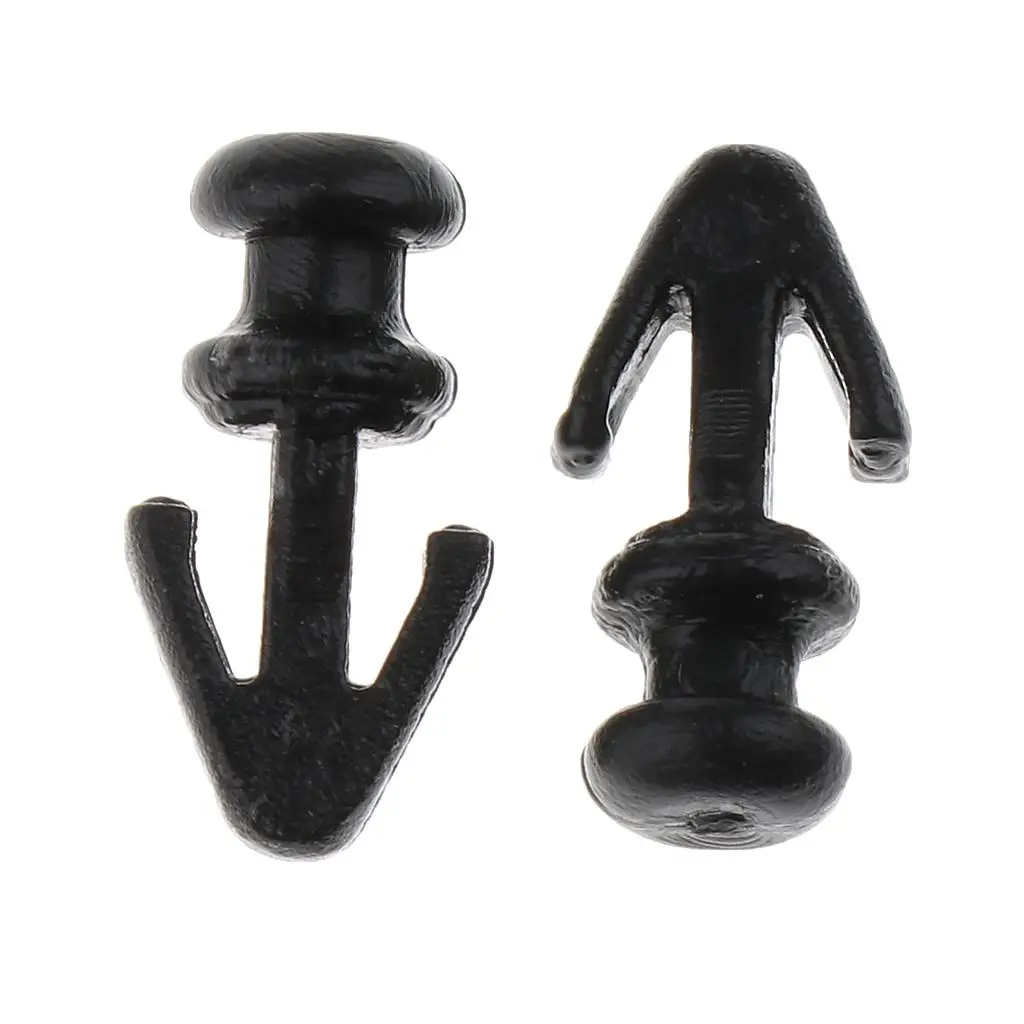 100 шт. черные молдинговые зажимы с отверстием 6 8 мм для фокуса