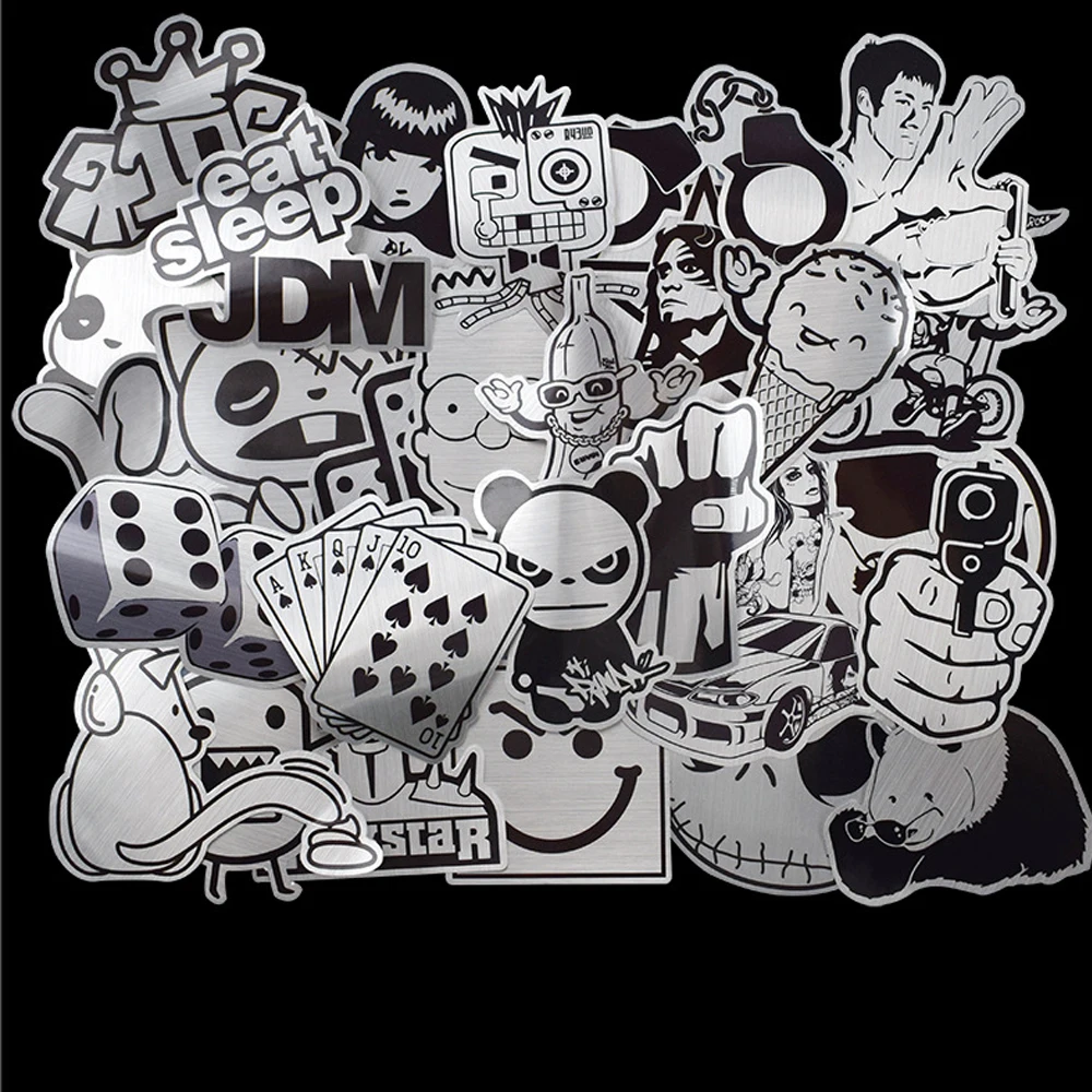 

50Pcs Heavy Metals Stickers Anime Stickers Waterproof Skateboard Motorcycle Guitar Luggage Laptop Bicycle Sticker Kids Toys
