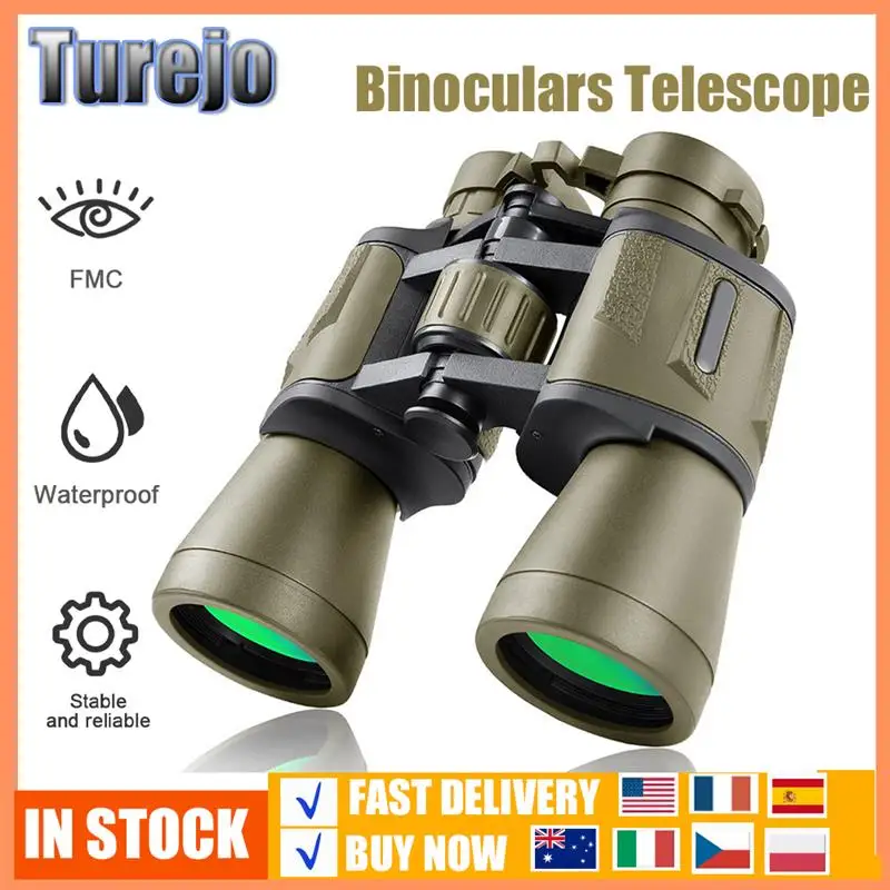 

20x50 Powerful Binoculars HD Professional Binoculars Low Night Vision 5000M Long Range Portable Telescope For Hiking Travel