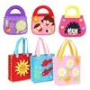 Non-Woven Fabric DIY Handbag Kids Craft Toy Mini Bag Non-woven Cloth Colorful Handmade Bag Cartoon Animal Children Handbags 4