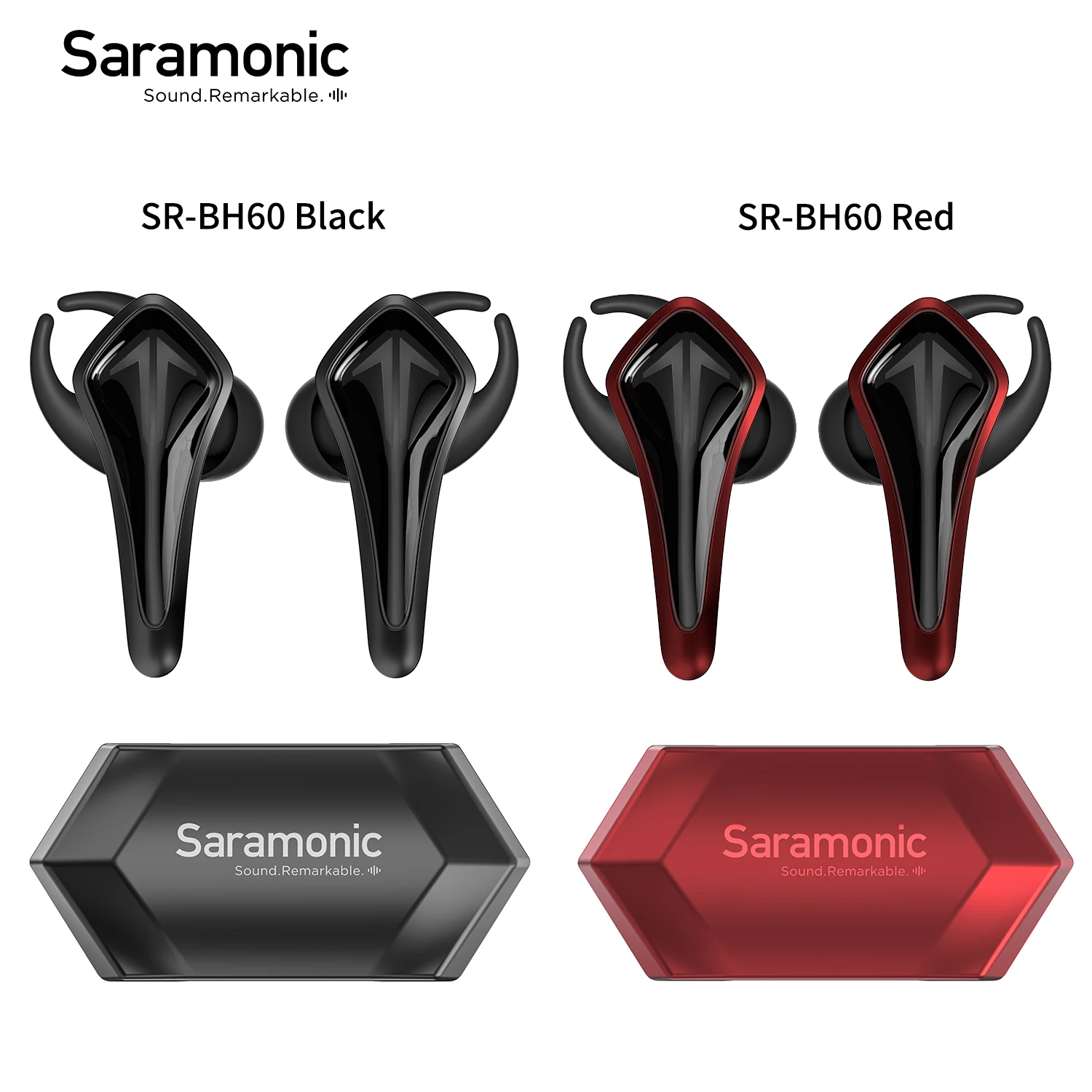 

Беспроводные Игровые наушники Saramonic SR-BH60 True, водонепроницаемая bluetooth гарнитура с шумоподавлением для игр, музыки, проигрывателя