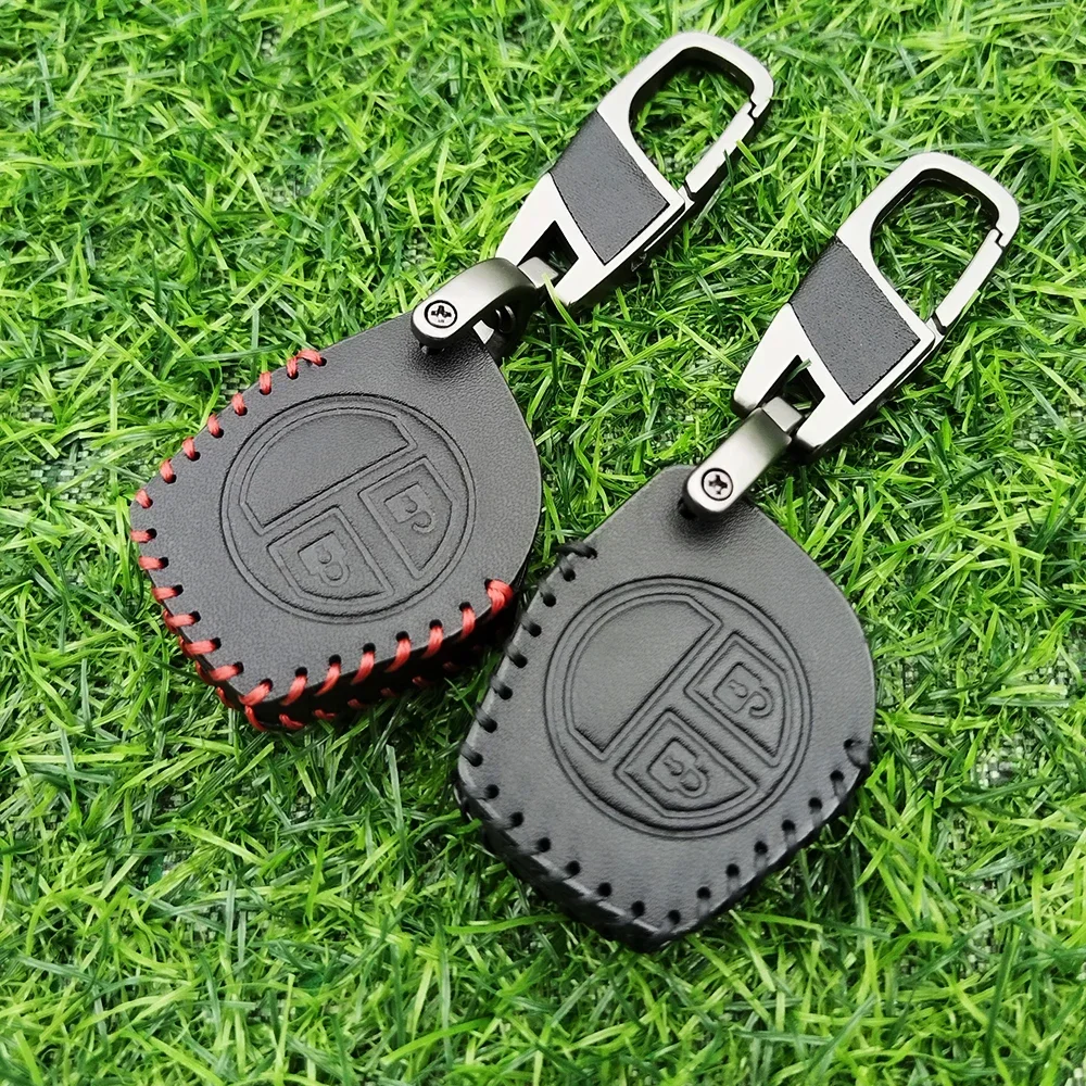 2-кнопочный кожаный чехол для дистанционного ключа автомобиля Suzuki Swift Ignis Vitara Liana