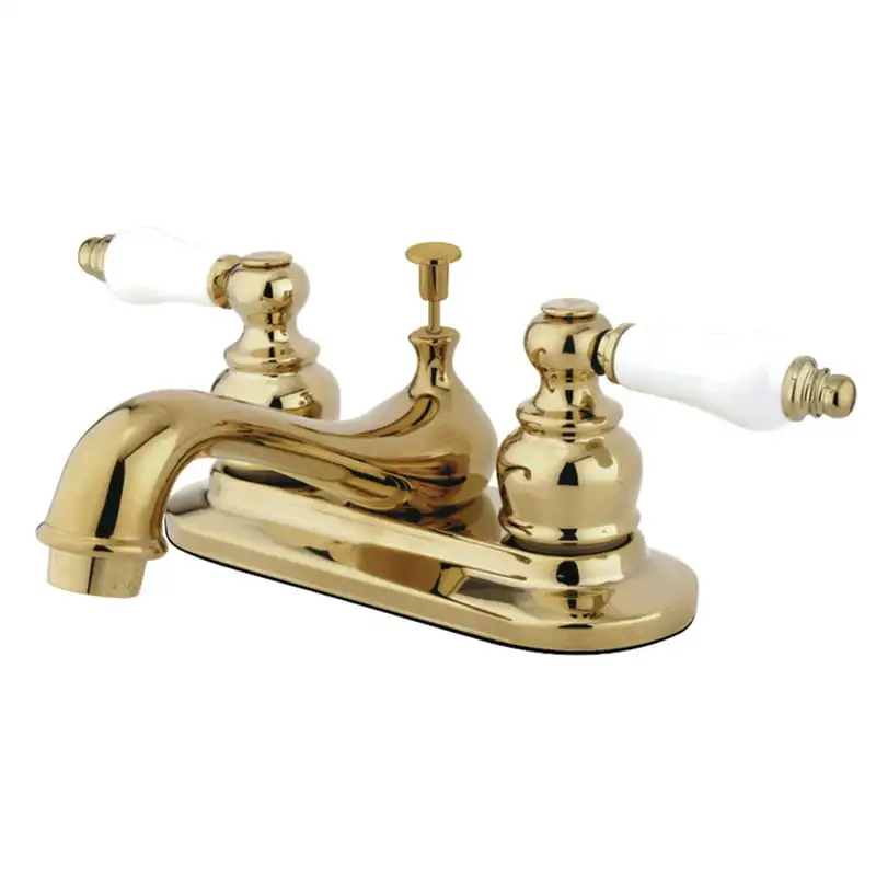 

GKB602B 4 in. Centerset Bathroom Faucet, Polished Brass