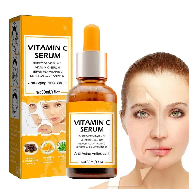 

30ml Vitamin C Essence Brightening Essential Oil Face Rejuvenating Oil Nourish Brighten & Hydrate For Naturally Glowing Skin