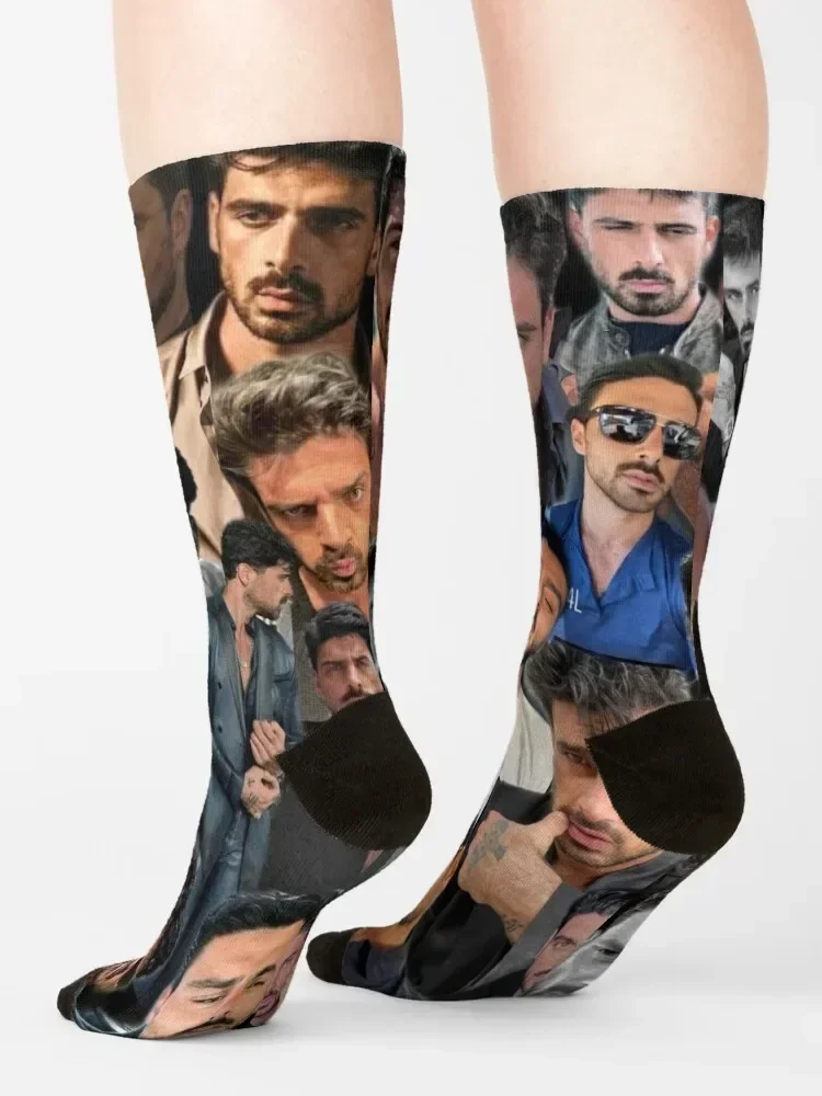 Носки с фотоколлажем Michele Morrone носки подогревом нескользящие японские модные для