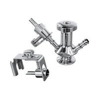 combined aseptic transfer type sampling valve pull handle with fine tuning handwheel sampling valve