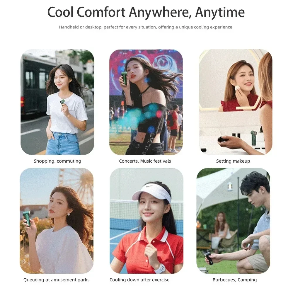 Мини-турбореактивный вентилятор бесщеточная турбина уличный USB перезаряжаемый