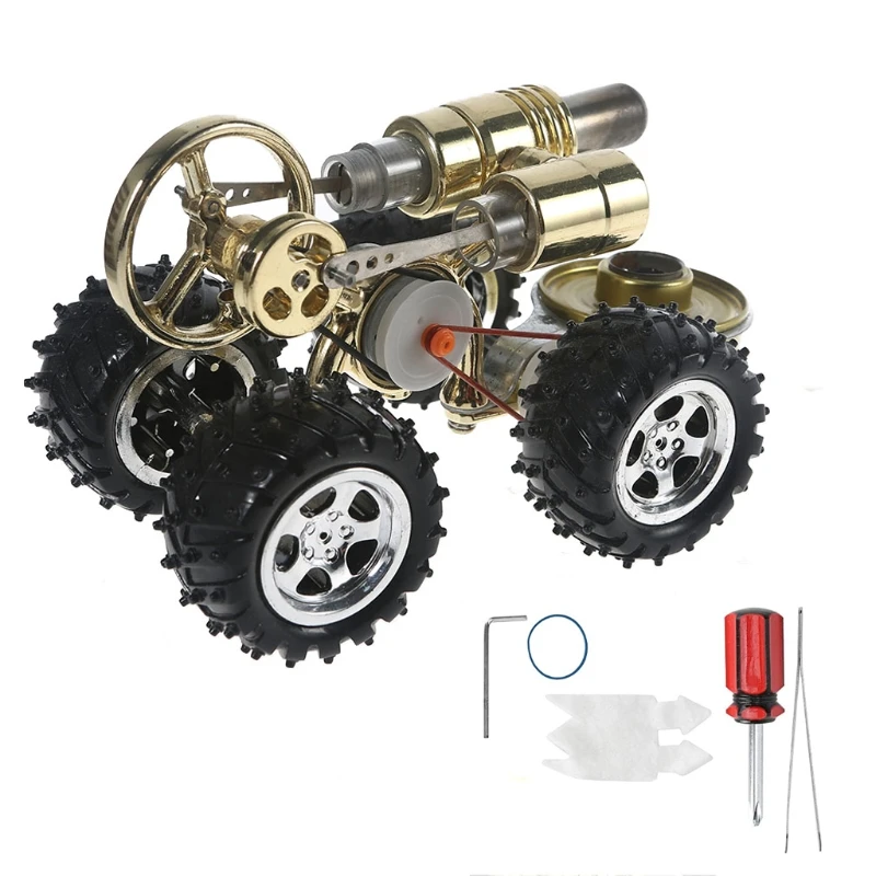 

Classic Metal Stirling Car Engine Motor Physics Experimental Toy Gifts for Kids