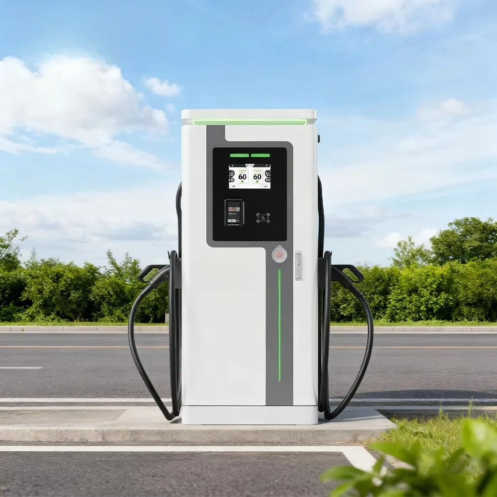 Зарядная станция постоянного тока для электромобилей CCS2 мощностью 60 кВт, 80 кВт, 120 кВт, 160 кВт, 180 кВт с управлением через приложение, напольная, для коммерческого использования (art.: 3920dbce43769) - 3920dbce43769