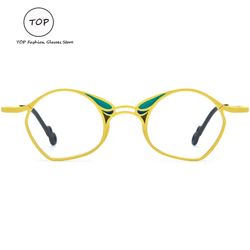 Цветные сверхлегкие титановые очки для близорукости оправа мужских и женских