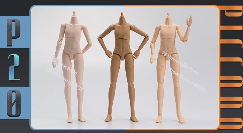 Piccodo Original P20 1/12 детская бледная фотолампа загар передвижной тело супер гибкая