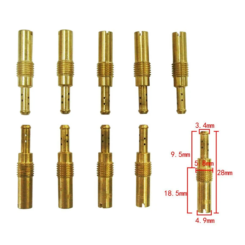 

20pcs/Set Durable Slow Jet Main Jet For PWK Keihin OKO CVK Carburetor Float Converter Nozzle Vice Injectors