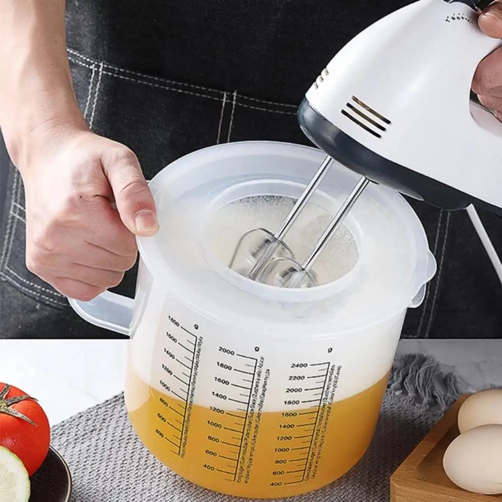 Plastic Convenient Kitchen Mixing Cup Baking Measuring Cup with Lid Eco-friendly Measuring Cup Food Grade for Household