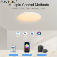 runton wifi app voice control smart ceiling light 30w rgb led ceiling lamp with alexa lights for living room decoration bedroom