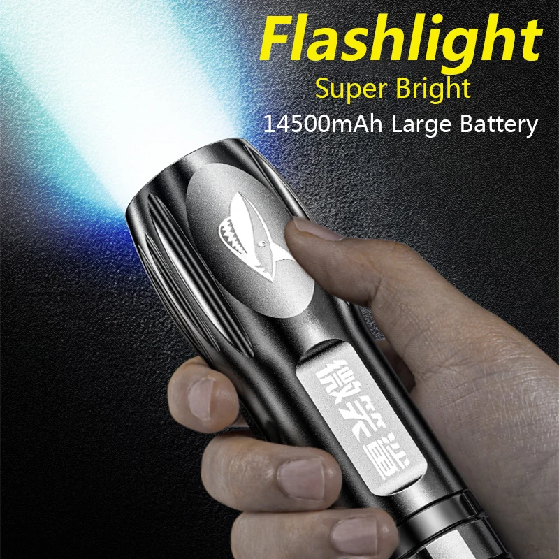 

Mini Torch High Power LED Flashlight USB Rechargeable Fixed Focus Flash Lamp Portable Camping Waterproof Far range Flashlight