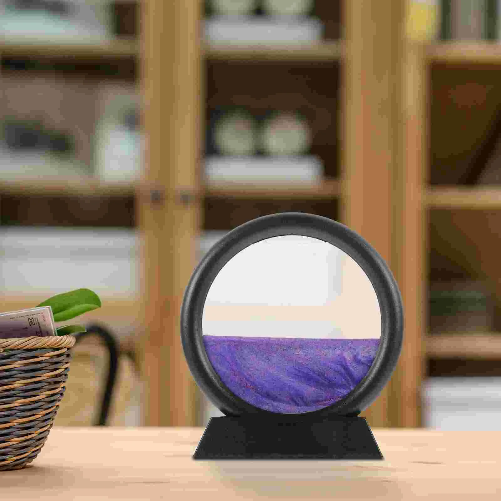 

Household Decorative Gift Sand Painting Hourglass Ornament for Home Decorate Friends Desktop