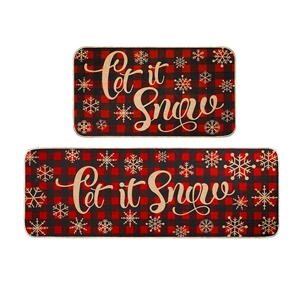 Рождественский коврик Добро пожаловать зимняя рождественская елка нескользящий