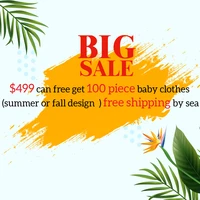 499 can free get 100 piece baby clothes summer or fall design free shipping by sea