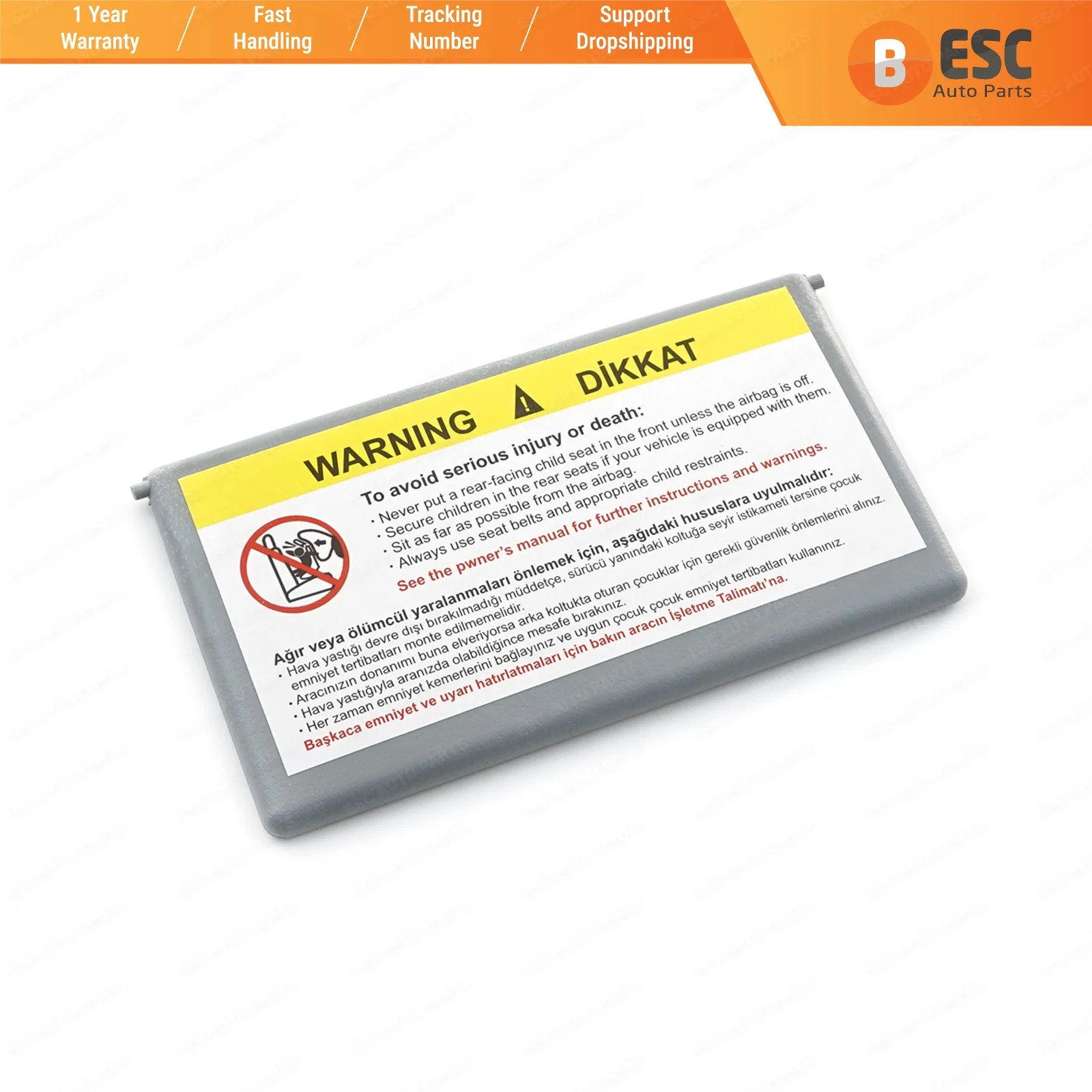 ESC EDP164 Солнцезащитный козырек зеркальный Чехол Серый цвет A2038170220 для Mercedes W203 C CLASS