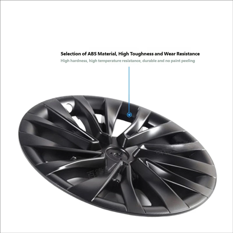 Фото Комплект из 4 колпаков на колеса в стиле Cyclone II для Tesla Model Y (старая модель), 19 дюймов, высококачественная замена, полная защита диска, аксессуар №5