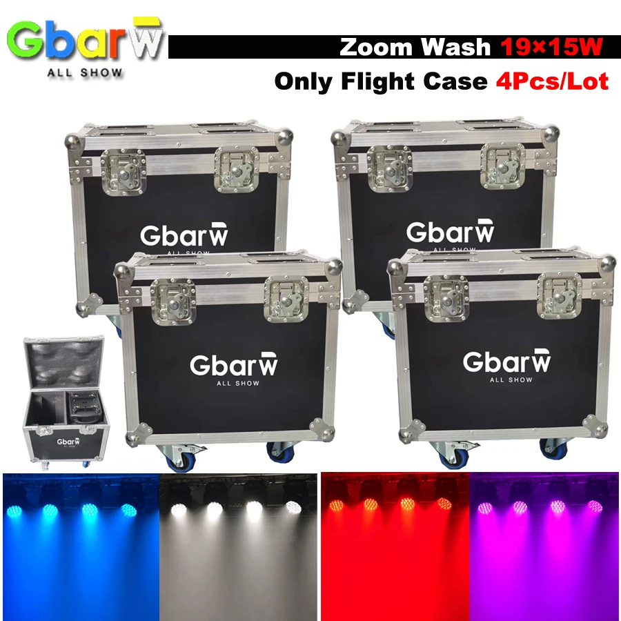 Чехол с подвижной головкой 19x15w Lyre Wash Zoom Rgbw LED Beam Spot Stage DMX Dj светильник s Disco |