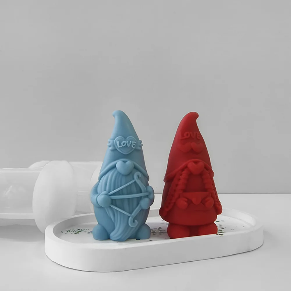 3d силиконовая форма в виде карлика для изготовления мыла