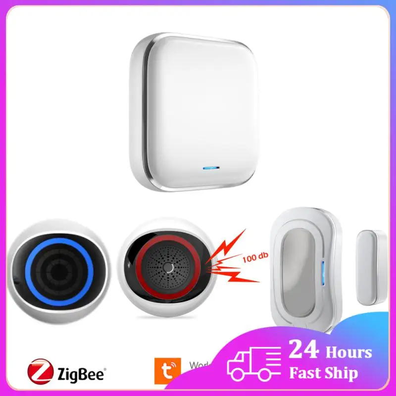 

Tuya WIFI Zigbee Smart Micro-motion/Temperature/Water/Door/PIR Sensor Sound Light Alarm IR Control Work With ZIgbee Gateway
