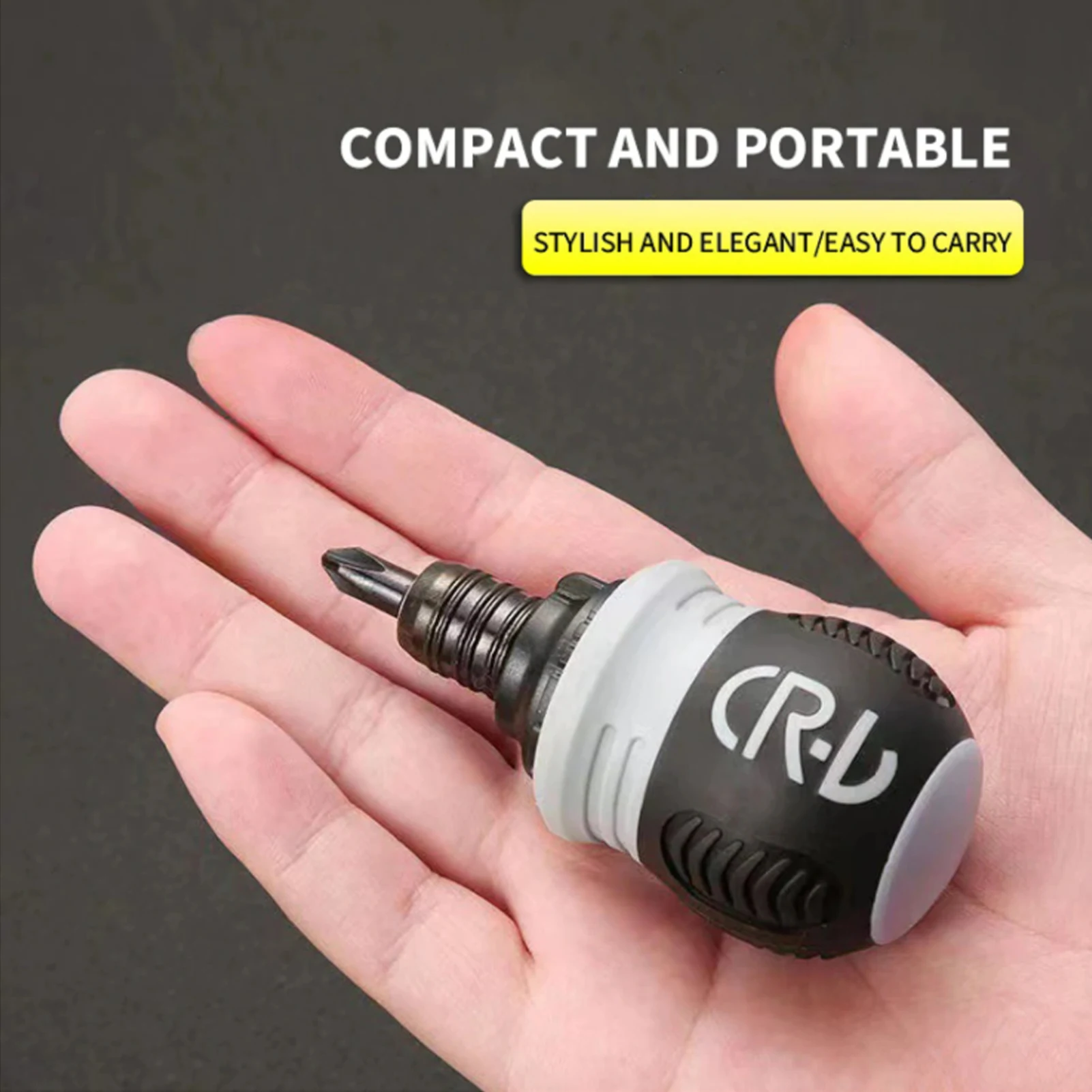 Mini Ratchet Screwdriver Phillips Slotted Dual-purpose Batch Head Telescopic Labor-Saving Screwdriver Hand Tool