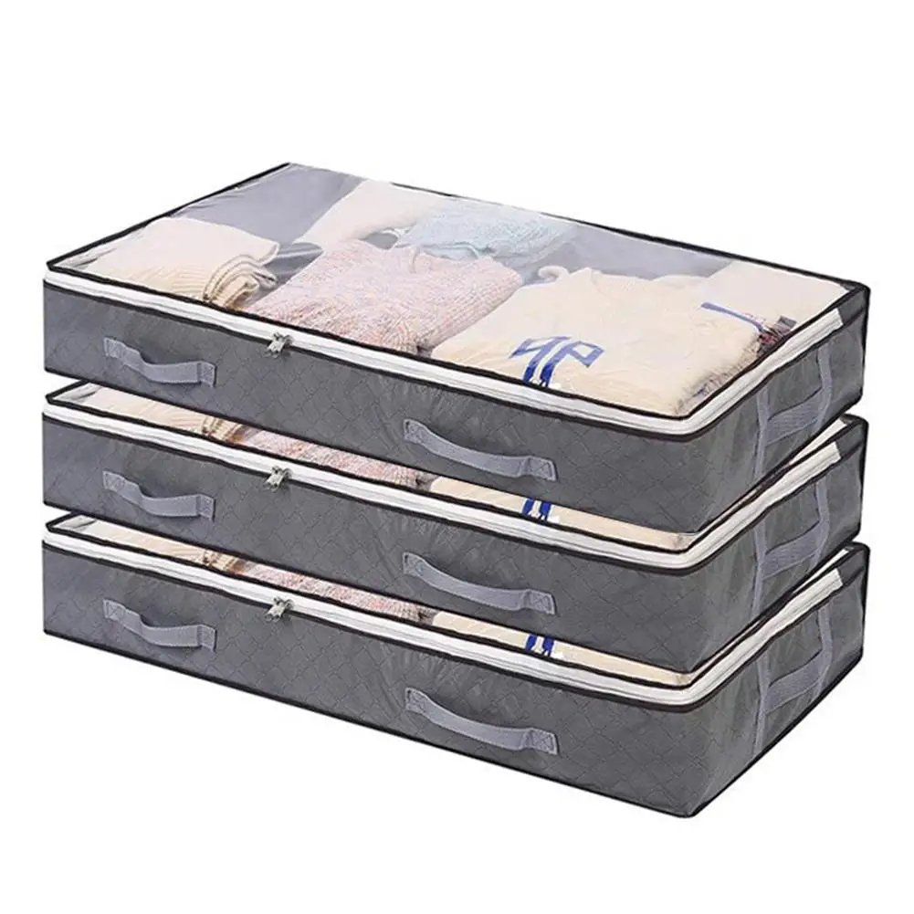 

3 шт., складные органайзеры для хранения одежды под кроватью