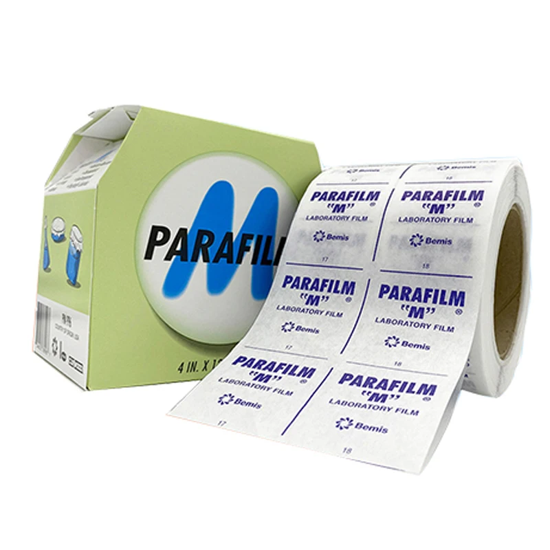 Parafilm M Laboratory Film Dish PM996 Petri Dish Tape Liquor Perfume Film Volatile Sealing Film Semi-Transparent,4IN.  X 125FT.