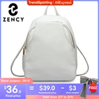 Женский рюкзак Zency Charm из 100% натуральной кожи с защитой от кражи, элегантные женские дорожные сумки, школьный ранец для девочек, праздничный ранец