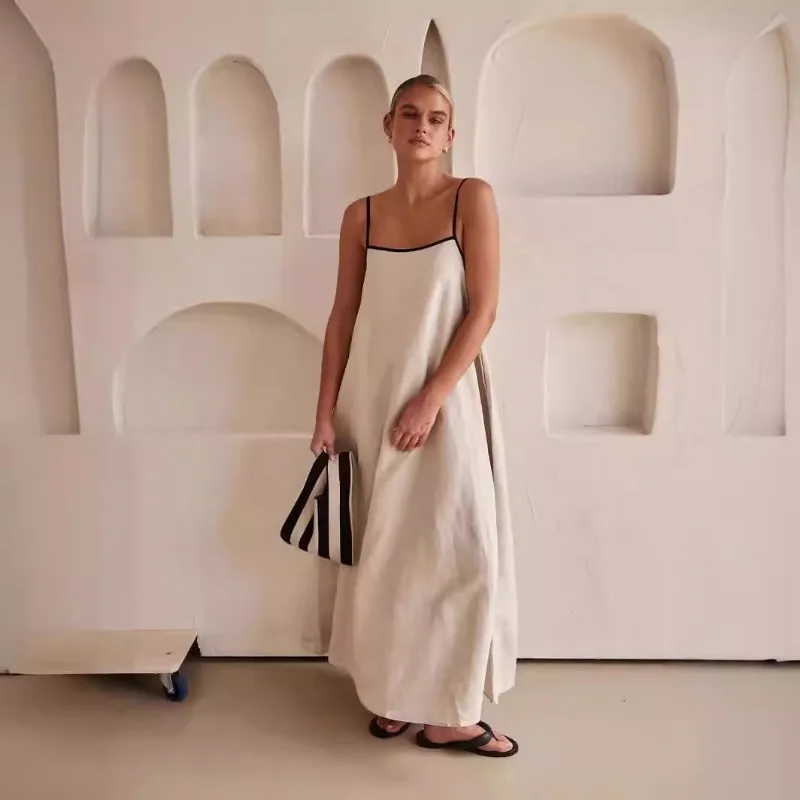 Платье женское хлопковое свободного покроя