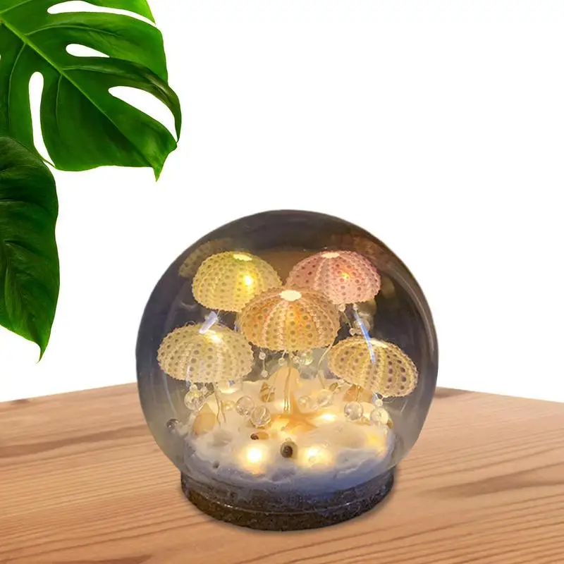 

Night Light Kits For Crafts Underwater World Theme Jellyfish Ball Nightlight Tabletop Decorations For Dormitory Living Room Stud